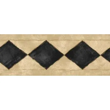Black Diamond Architectural Wallpaper Border