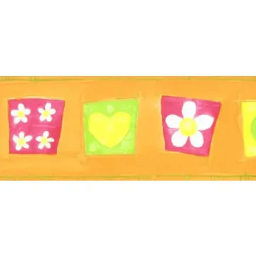 Childrens Neon Wallpaper Border