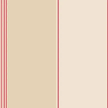 PA34217 Pure Stripe Wallpaper Red, Cream, Tan Paradise Norwall Wallcovering