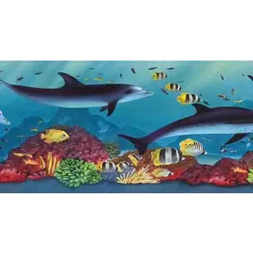 Under the Sea Dolphin Wallpaper Border
