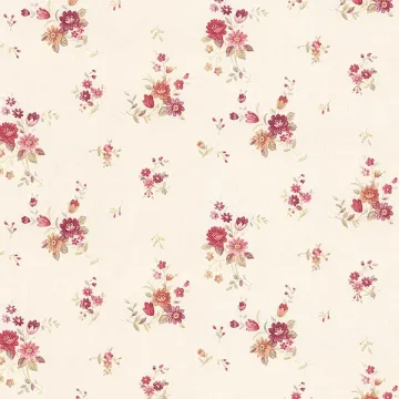 PP27808 Rhiannon Trail Wallpaper Cream, Pink Pretty Prints 4 Norwall Wallcovering