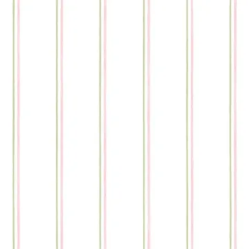 PP35500 Thin Stripe Wallpaper Green, Pink Pretty Prints 4 Norwall Wallcovering