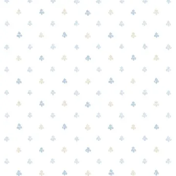PP35512 Lulu Spot Wallpaper Blue, Beige Pretty Prints 4 Norwall Wallcovering