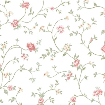 PP35524 Royal Trail Wallpaper Pink, Green Pretty Prints 4 Norwall Wallcovering