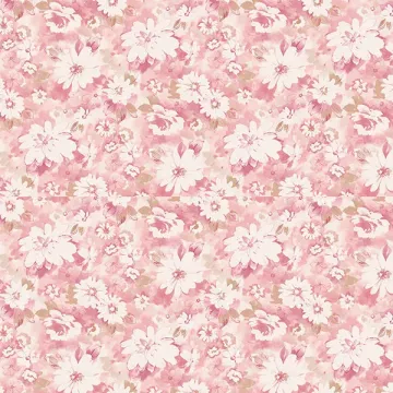 PP35532 Daisy Chain Wallpaper Red, Pink, Beige Pretty Prints 4 Norwall Wallcovering
