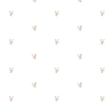 PR33845 Mini Daisy Wallpaper Pink, Green Floral Prints 2 Norwall Wallcovering