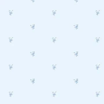 PR33846 Mini Daisy Wallpaper Blue Floral Prints 2 Norwall Wallcovering