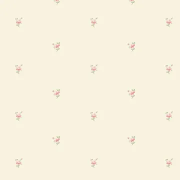 PR33847 Mini Daisy Wallpaper Dark Yellow, Pink, Green Floral Prints 2 Norwall Wallcovering