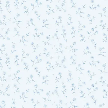 PR33856 Rose Meadow Wallpaper Blue Floral Prints 2 Norwall Wallcovering