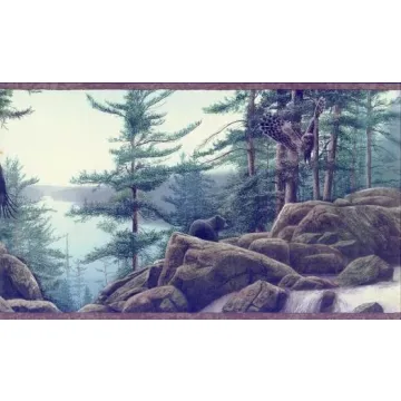 Woodland Wildlife Wallpaper Border- 1 Left