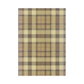 Green/Beige Plaid Wallpaper