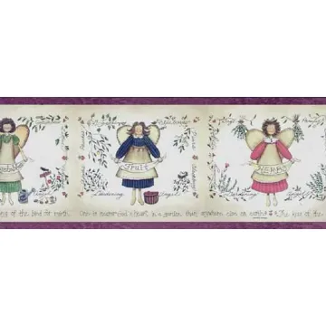 Garden Angel Wallpaper Border
