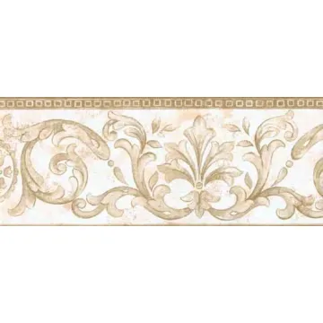 Gold Architectural Design Wallpaper Border