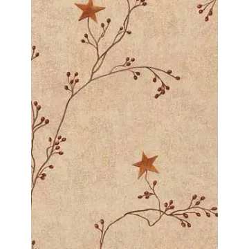 Crackle Star and Pip Berry Vine Wallpaper