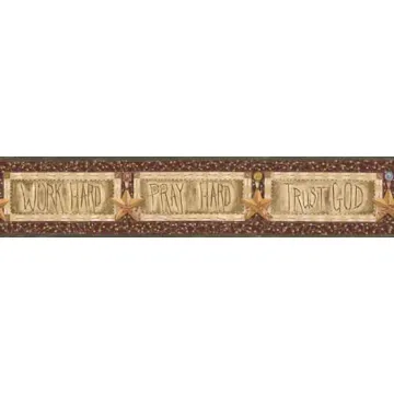 Green Country Sampler Wallpaper Border