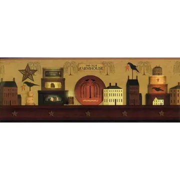 The Olde Farm House Wallpaper Border