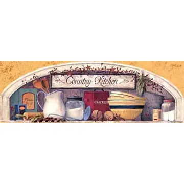 Country Kitchen Arch accent Mural
