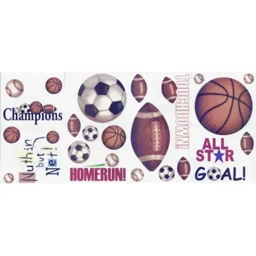 Play Ball Peel and Stick Cutouts
