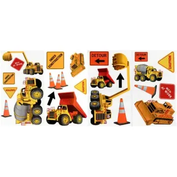 Under Construction Peel and Stick Cutout