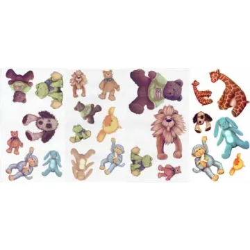 Cuddle Buddies Peel and Stick Cutouts