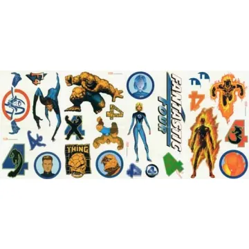 Fantastic Four Peel and Stick Cutouts