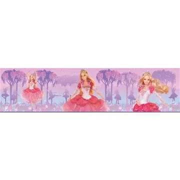 Dancing Princess Barbie Wallpaper Border