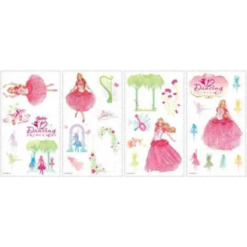 Barbie in the 12 Peel and Stick Applique RMK1077SCS