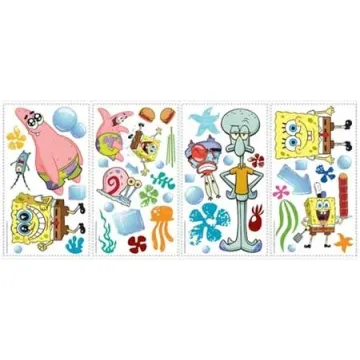 Spongebob Peel and Stick Appliques