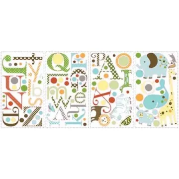 Alphabet Peel and Stick Appliques