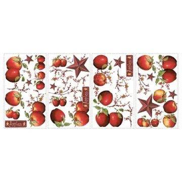 Country Apples Peel and Stick Wall Decals
