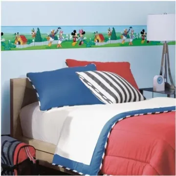 RoomMates RMK1505BCS Mickey and Friends Peel & Stick Border