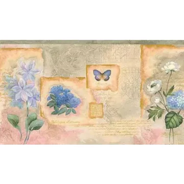 Butterflies and Botanicals Wallpaper Border