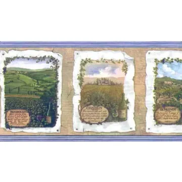 Wine Vineyard Wallpaper Border