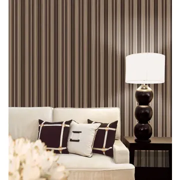 SD25659 Textured Stripe Wallpaper Metallic Silver, Brown, Dark Taupe Stripes & Damasks 3 Norwall Wallcovering
