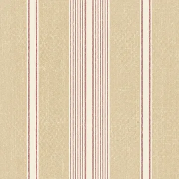 SD36116 Cushion Stripe Wallpaper Taupe, Red, Cream Stripes & Damasks 3 Norwall Wallcovering
