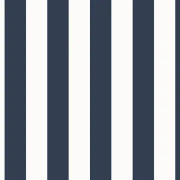 SD36124 1.25" Regency Stripe Wallpaper Navy, White Stripes & Damasks 3 Norwall Wallcovering