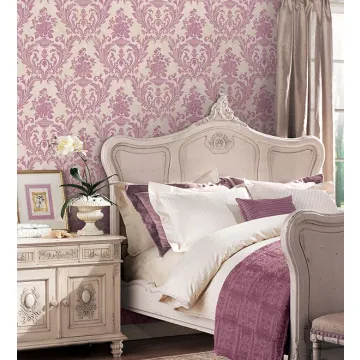 SD36154 Sari with Texture Wallpaper Taupe, Beige, Pink Stripes & Damasks 3 Norwall Wallcovering