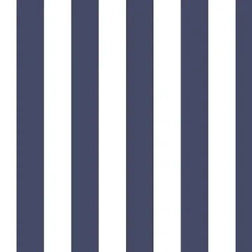 SH34502 1.25" Regency Stripe Wallpaper Navy Shades Norwall Wallcovering