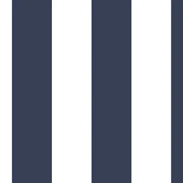 SH34555 2.5" Tent Stripe Wallpaper Navy Shades Norwall Wallcovering