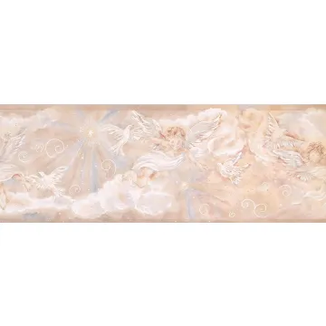  Cherub Angels & Doves Wallpaper Border - Chesapeake
