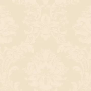 SL27539 Document Damask Wallpaper Cream, Pearl Classic Silks 2 Norwall Wallcovering