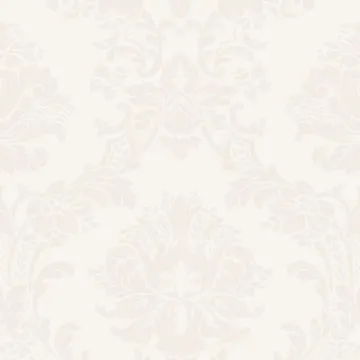 SL27545 Document Damask Wallpaper White, Pearl Classic Silks 2 Norwall Wallcovering