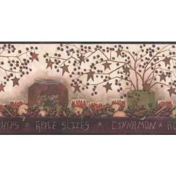 Candle and Potpourri Wallpaper Border SM05131B  - Only 3 left