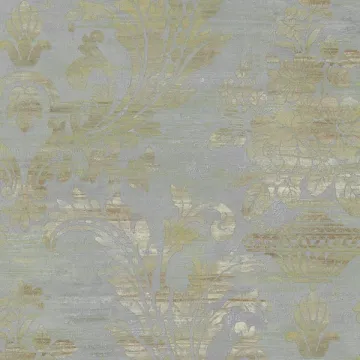 SM30358 Sari Damask Wallpaper Pearl, Blue, Brown Classic Silks 2 Norwall Wallcovering