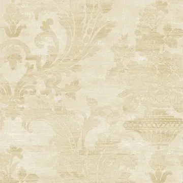 SM30359 Sari Damask Wallpaper Pearl, Beige Classic Silks 2 Norwall Wallcovering