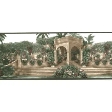 Mediterranean Landscape Wallpaper Border SP76471