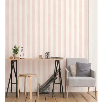 ST36935 Stripe with Texture Wallpaper Pink, Rose Simply Stripes 3 Norwall Wallcovering