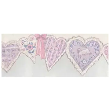 Susan Winget Quilted Hearts Wallpaper Border