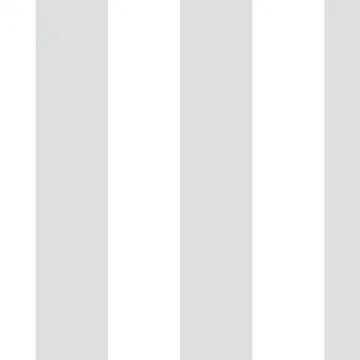 SY33928 2.5" Tent Stripe Wallpaper Metallic Silver, White Simply Stripes 2 Norwall Wallcovering