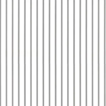 SY33934 Ticking Stripe Wallpaper Black, White Simply Stripes 2 Norwall Wallcovering